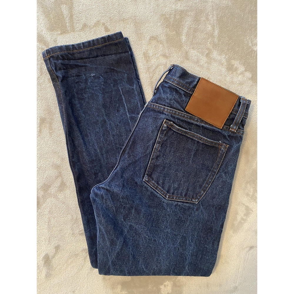 Unbranded Brand Jeans Mens 30x31 Blue UB201 Tapered Raw Selvedge Denim‎ Hipster